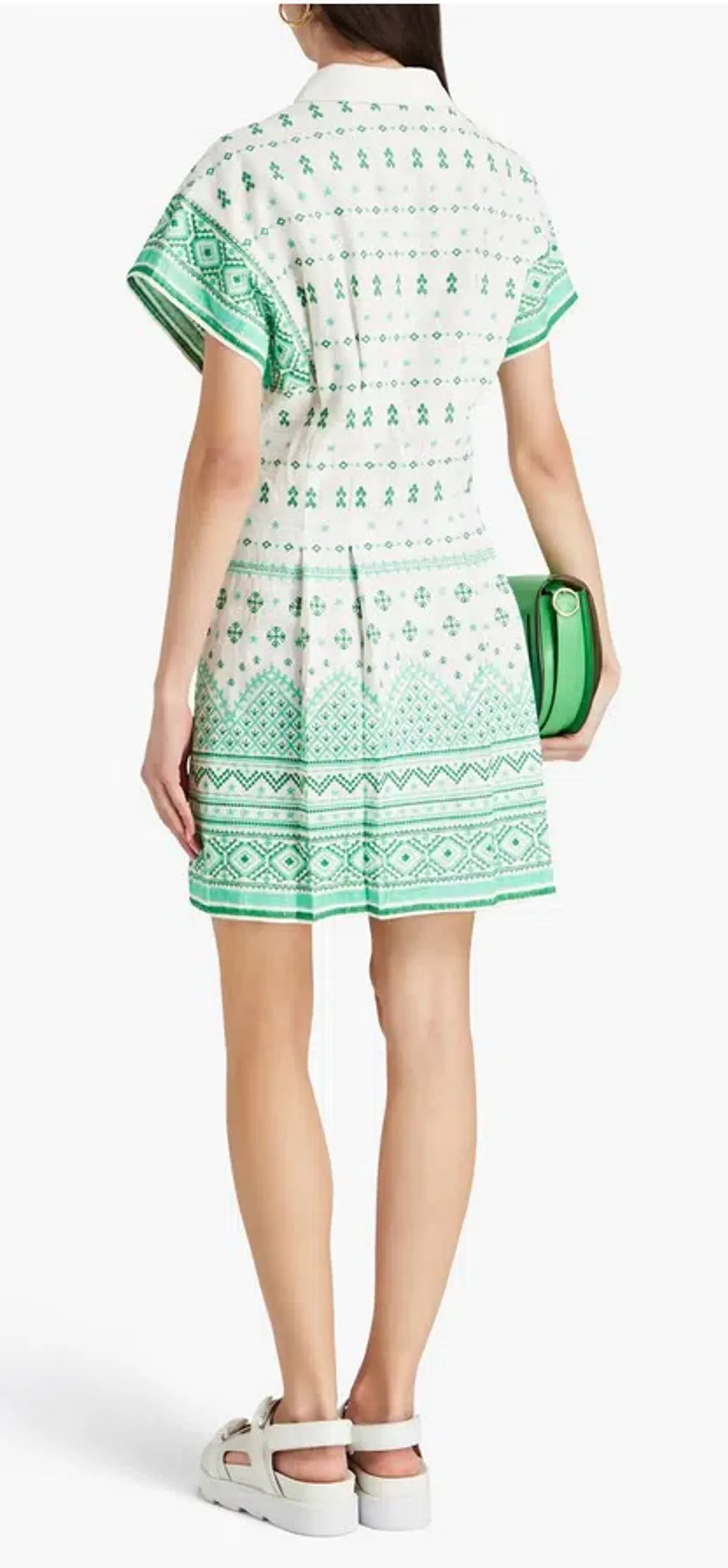 Maje Guipure Dress Print Size 38/AU 10  - Image 2