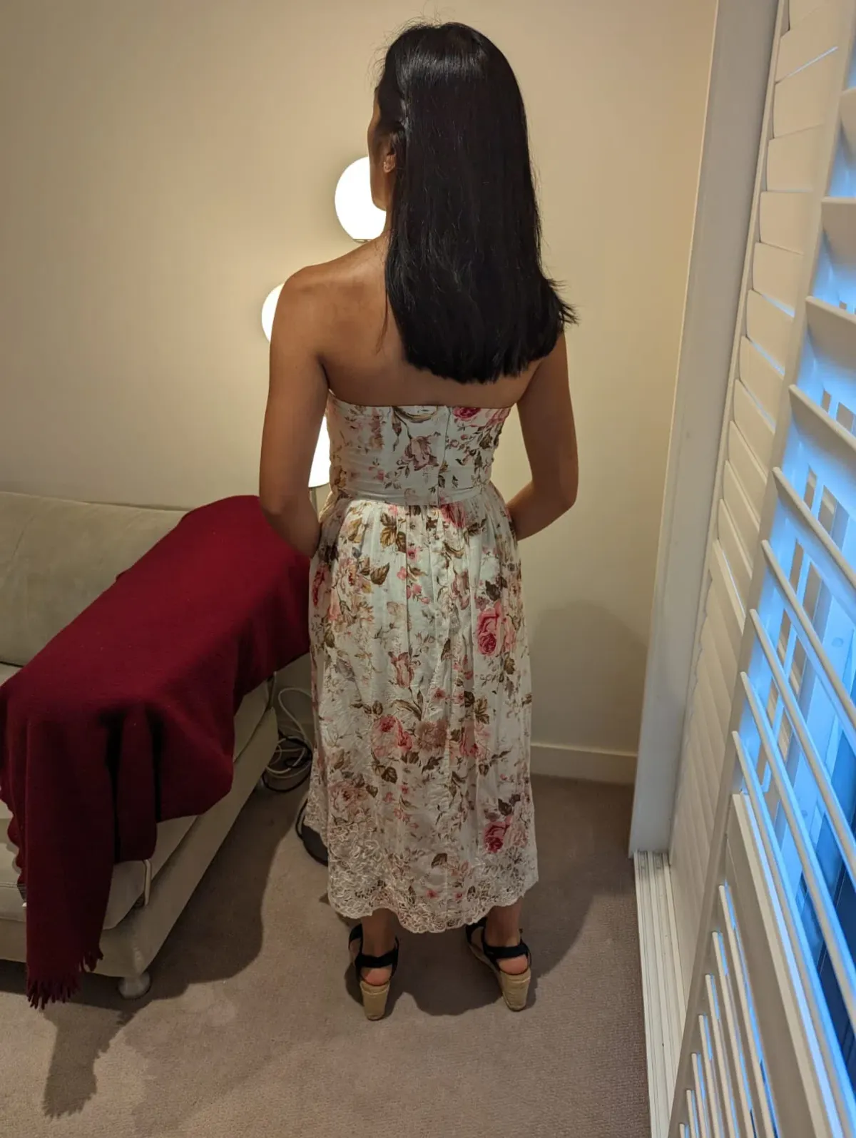 Zimmermann Jasper Halterneck Dress Floral Midi Size 1 / AU 8 - Image 3