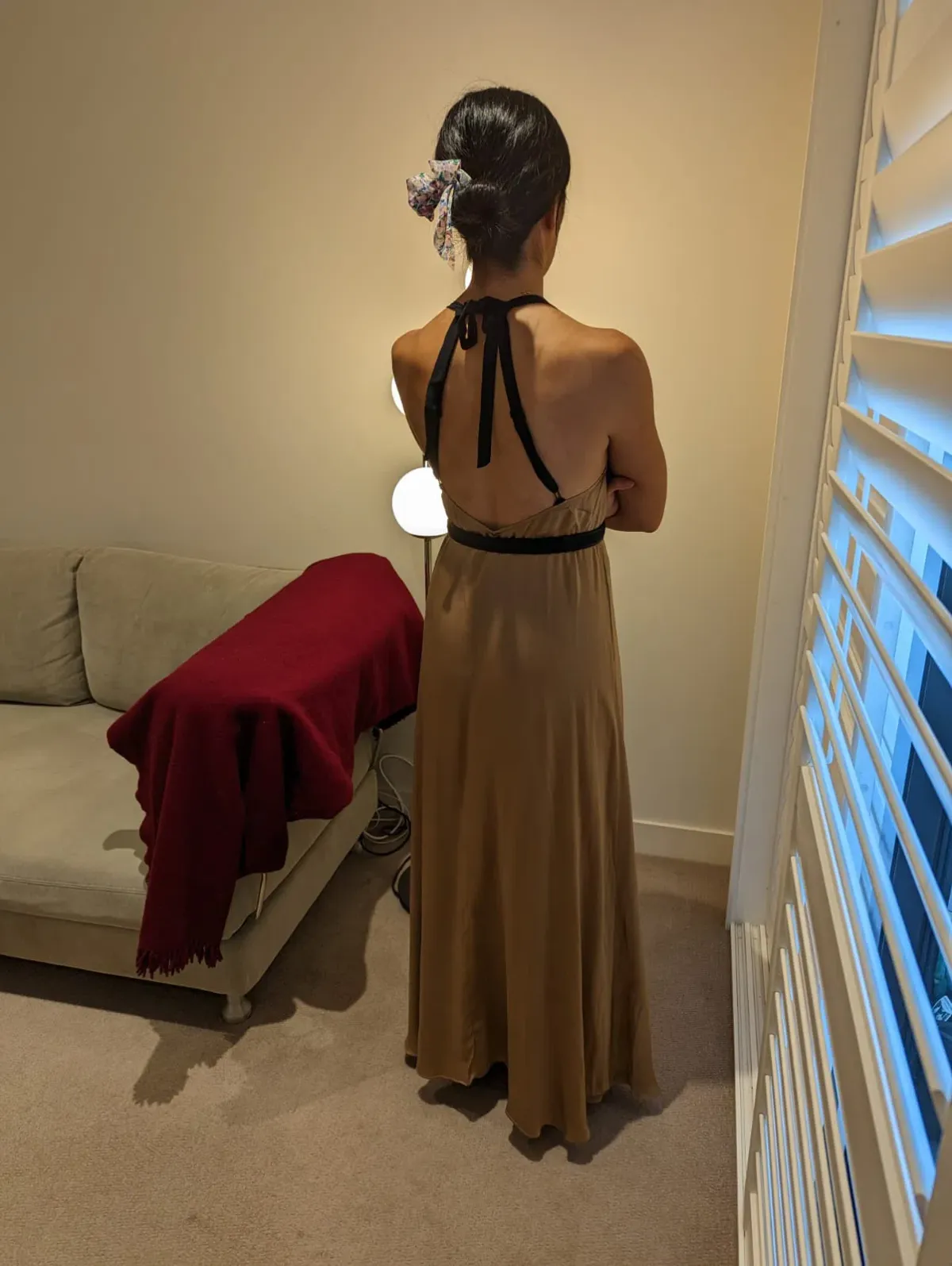 Magali Pascal Sakura Maxi Dress Gold Size XS / AU 8 - Image 3