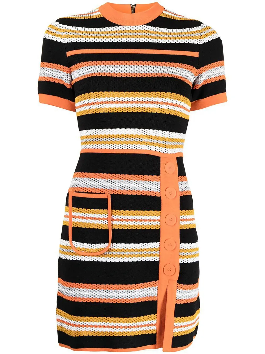 Alice McCall Miley Stripe-Print Knitted Dress Multi-Colored Size AU 8 for rent on The Volte - main image