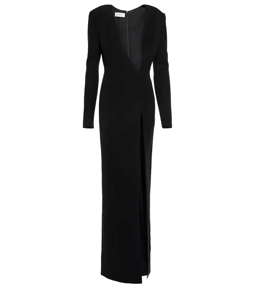 Monot Asymmetric Cut-out Gown Black Size 8  for rent on The Volte - main image