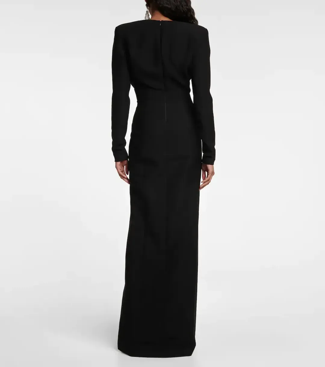 Monot Asymmetric Cut-out Gown Black Size 8  for rent on The Volte - main image