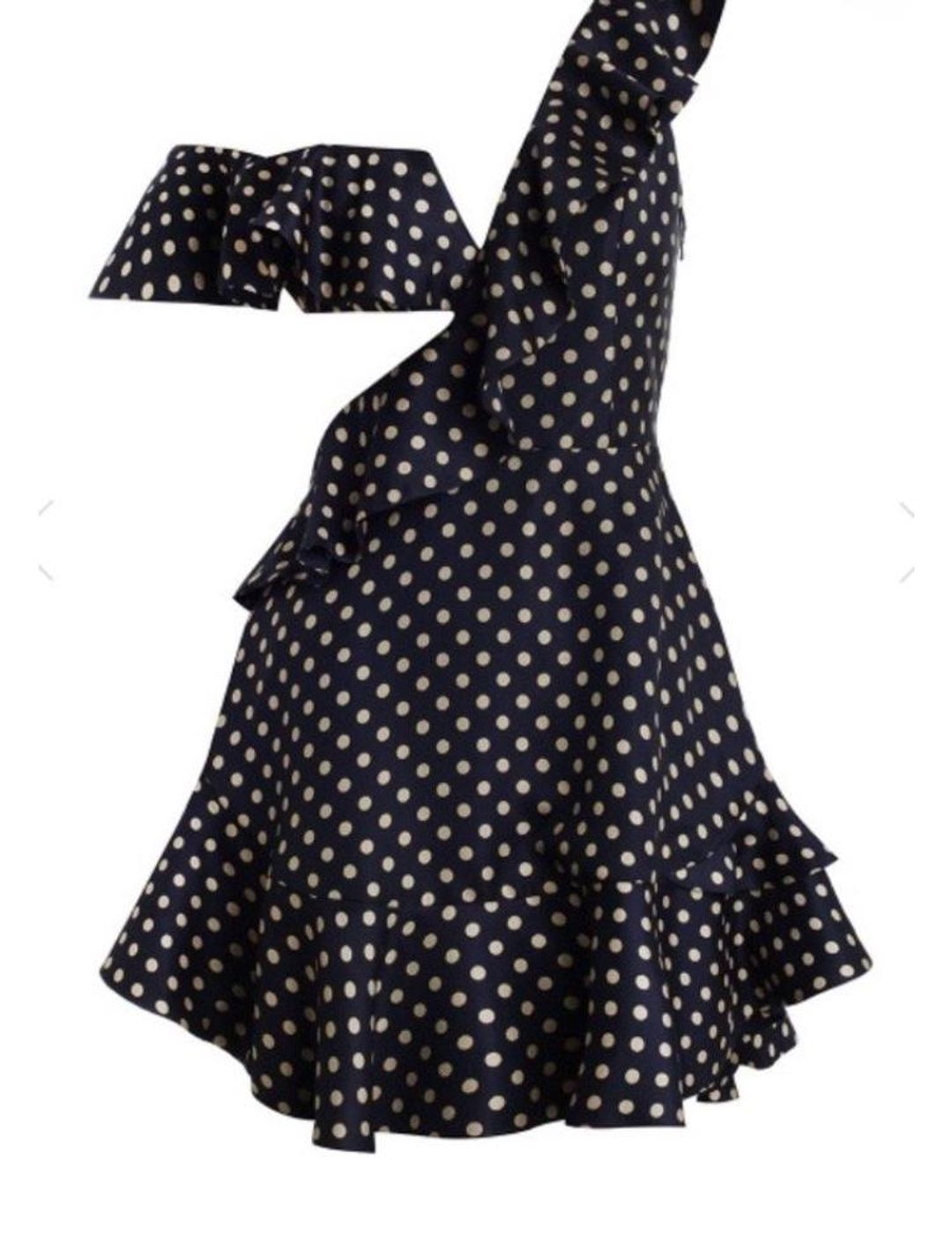 Zimmermann Rife Flounce Midi Dress Navy Mustard Print Size 0 / AU 8 for rent on The Volte - main image