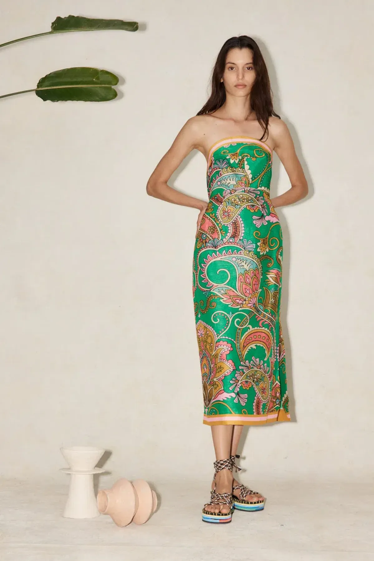 Alemais Marion Bodice Dress Emerald Size 6 - Image 1