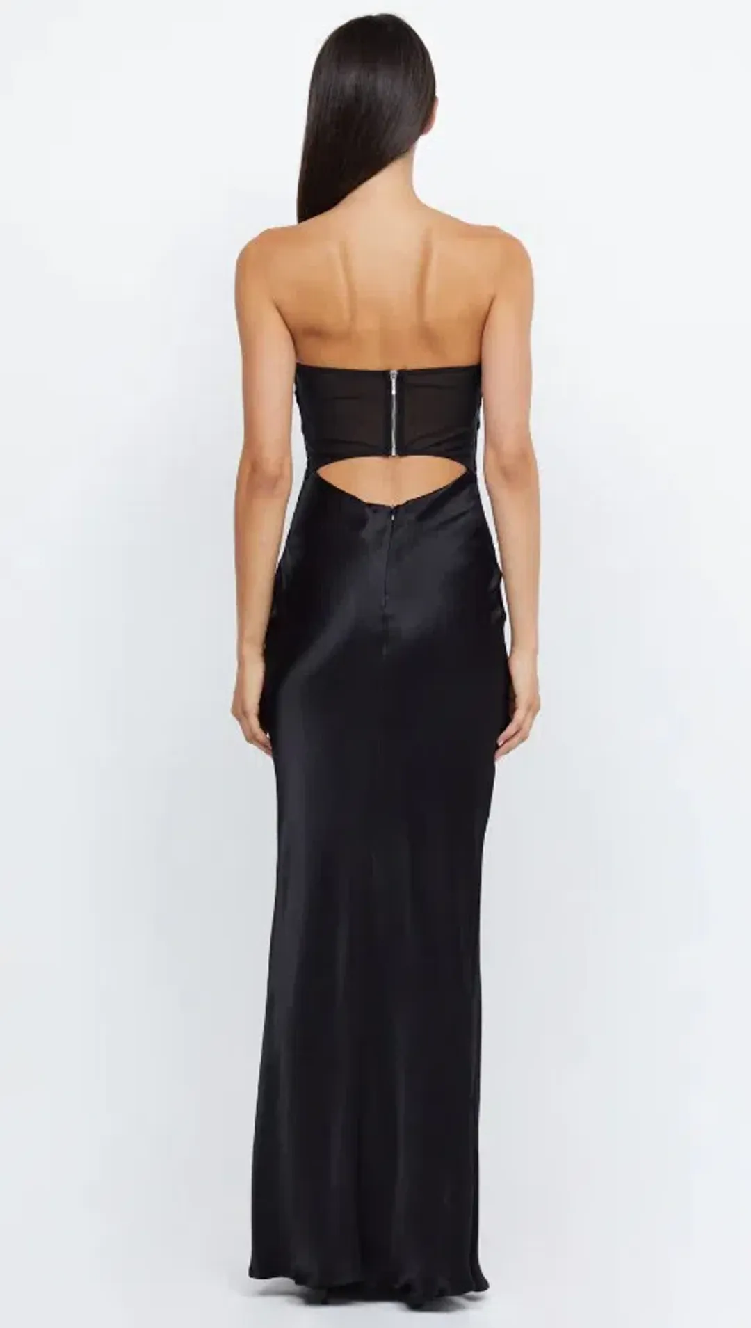 Bec & Bridge Halle Strapless Dress Black Size 10 for rent on The Volte - main image
