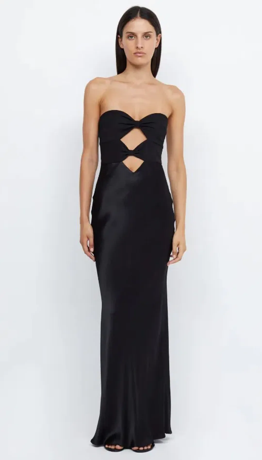 Bec & Bridge Halle Strapless Dress Black Size 10 for rent on The Volte - main image