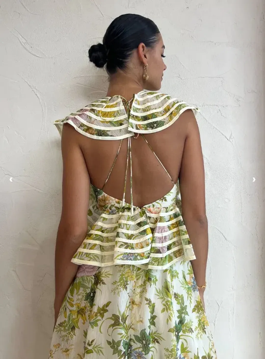 Alemais Eden Flounce Midi Dress Multi Size 10 for rent on The Volte - main image