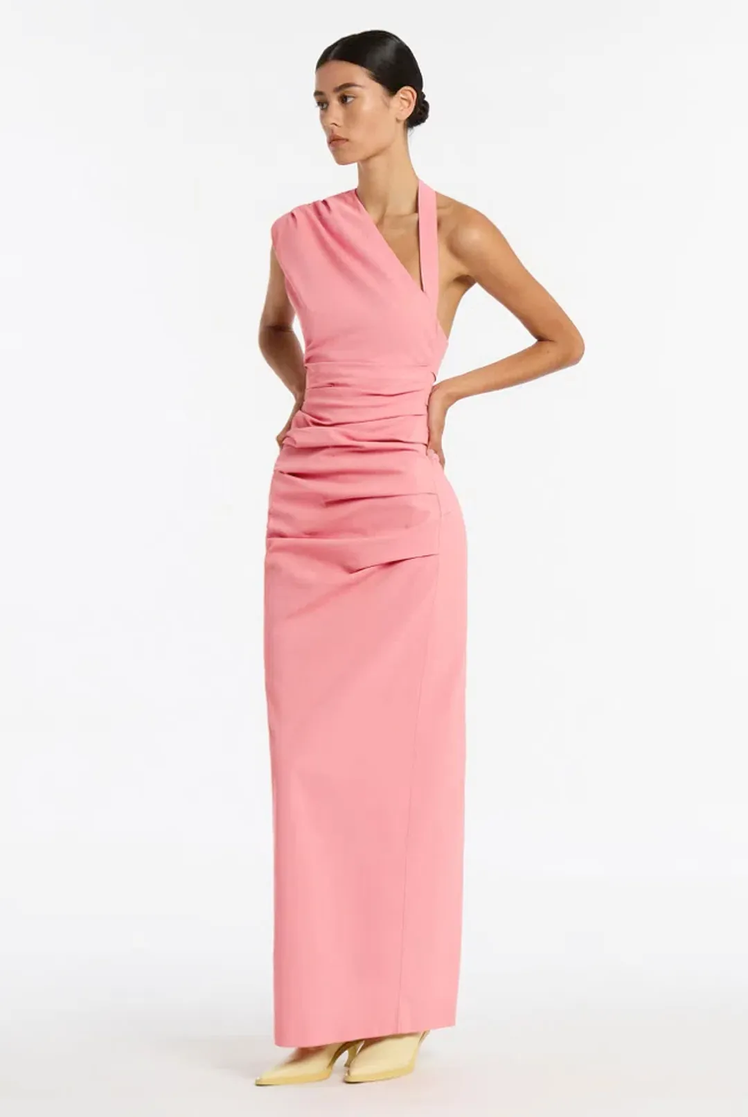 Sir the Label Giacomo Gathered Gown Pink Size 2 / AU 10 for rent on The Volte - main image