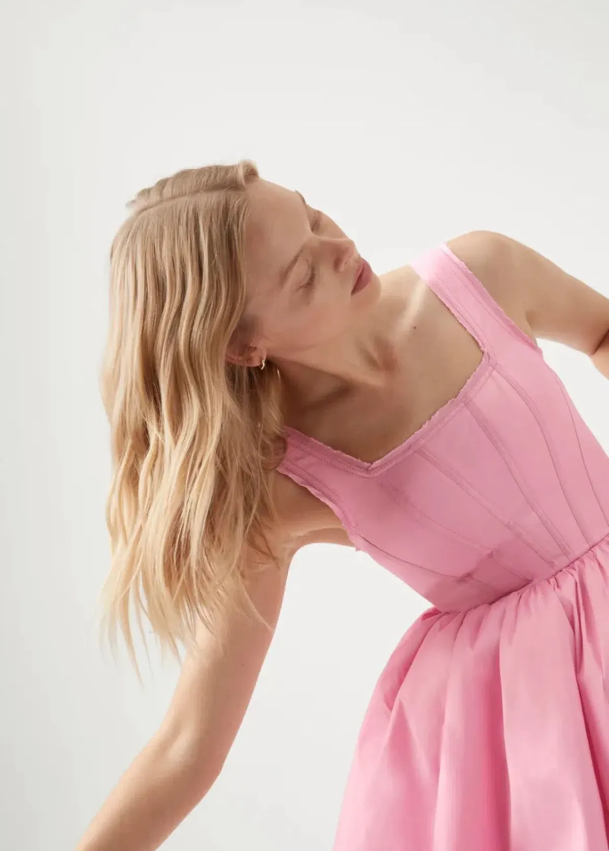 Aje Suzette Bubble Mini Dress Pink Size AU 10 - Image 4