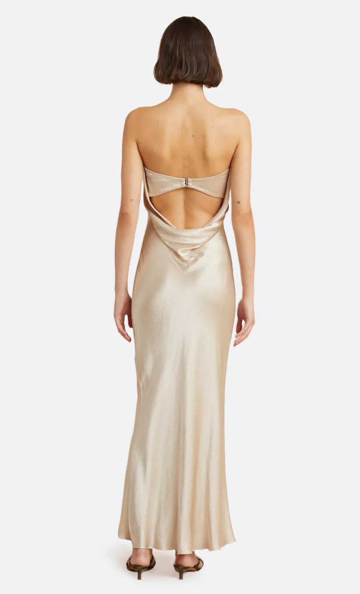 Bec & Bridge Moon Dance Strapless Dress in Sand Beige Size 8 - Image 2