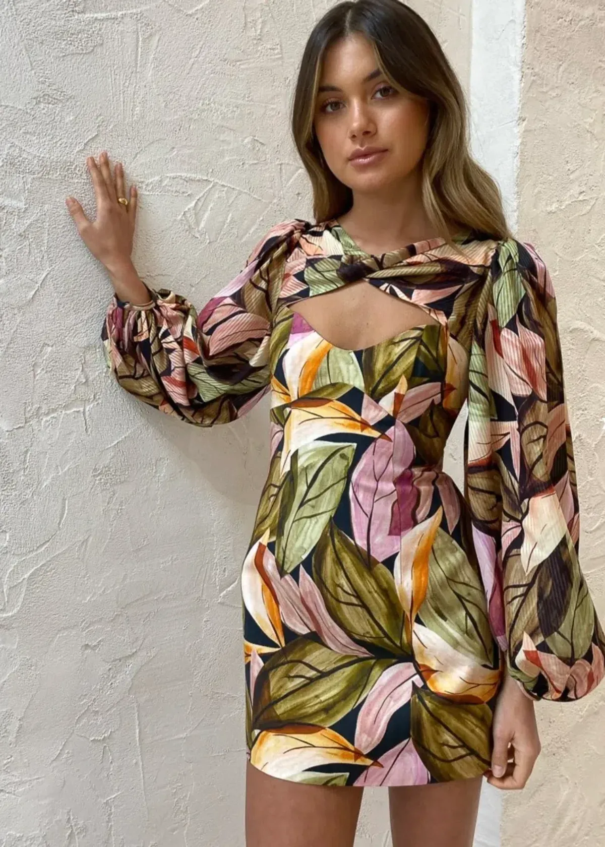 Acler Meadow Mini Dress in Falling Leaves Size 8 - Image 2