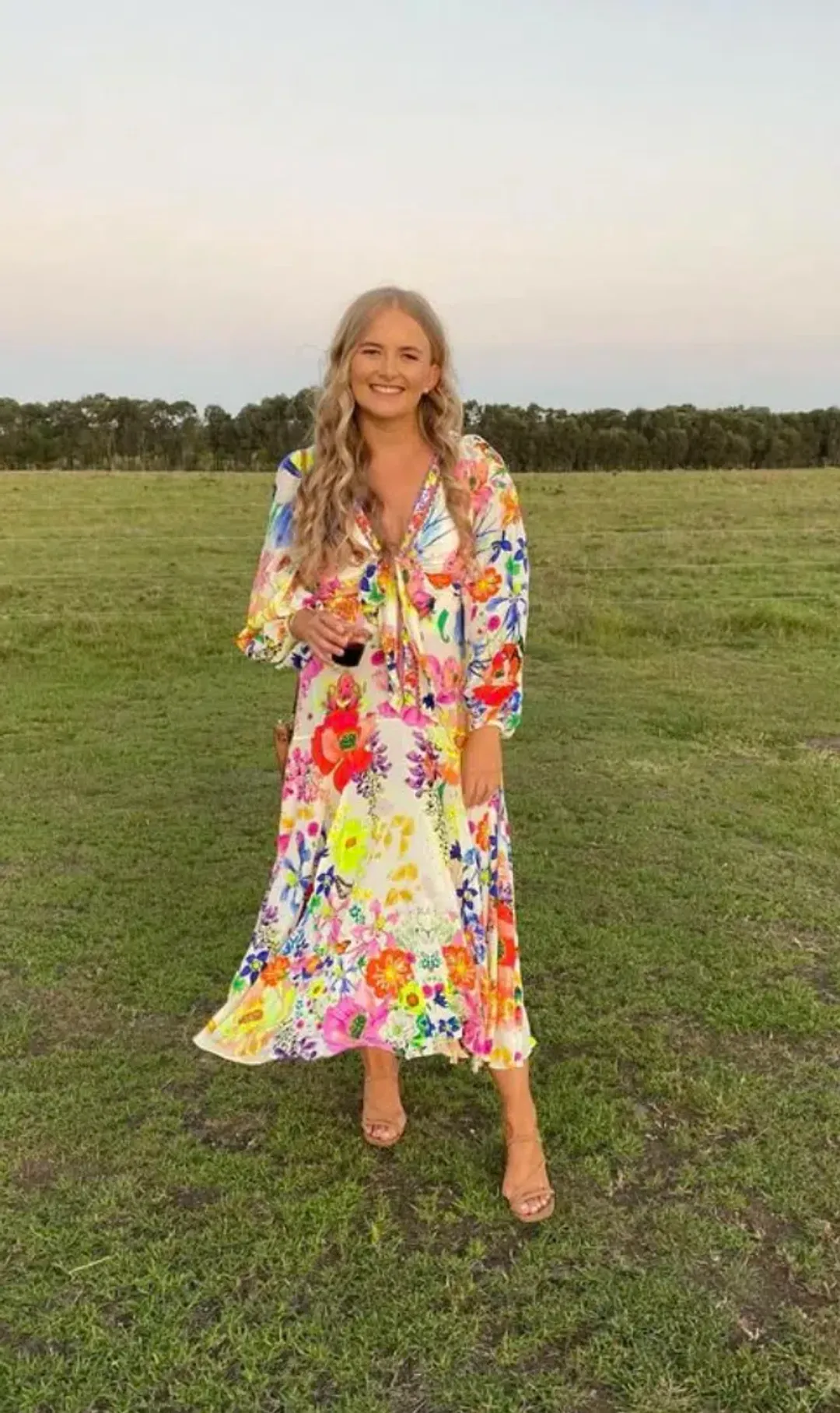 Camilla Wrap Tie Dress Fairy Gang Size 8  for rent on The Volte - main image