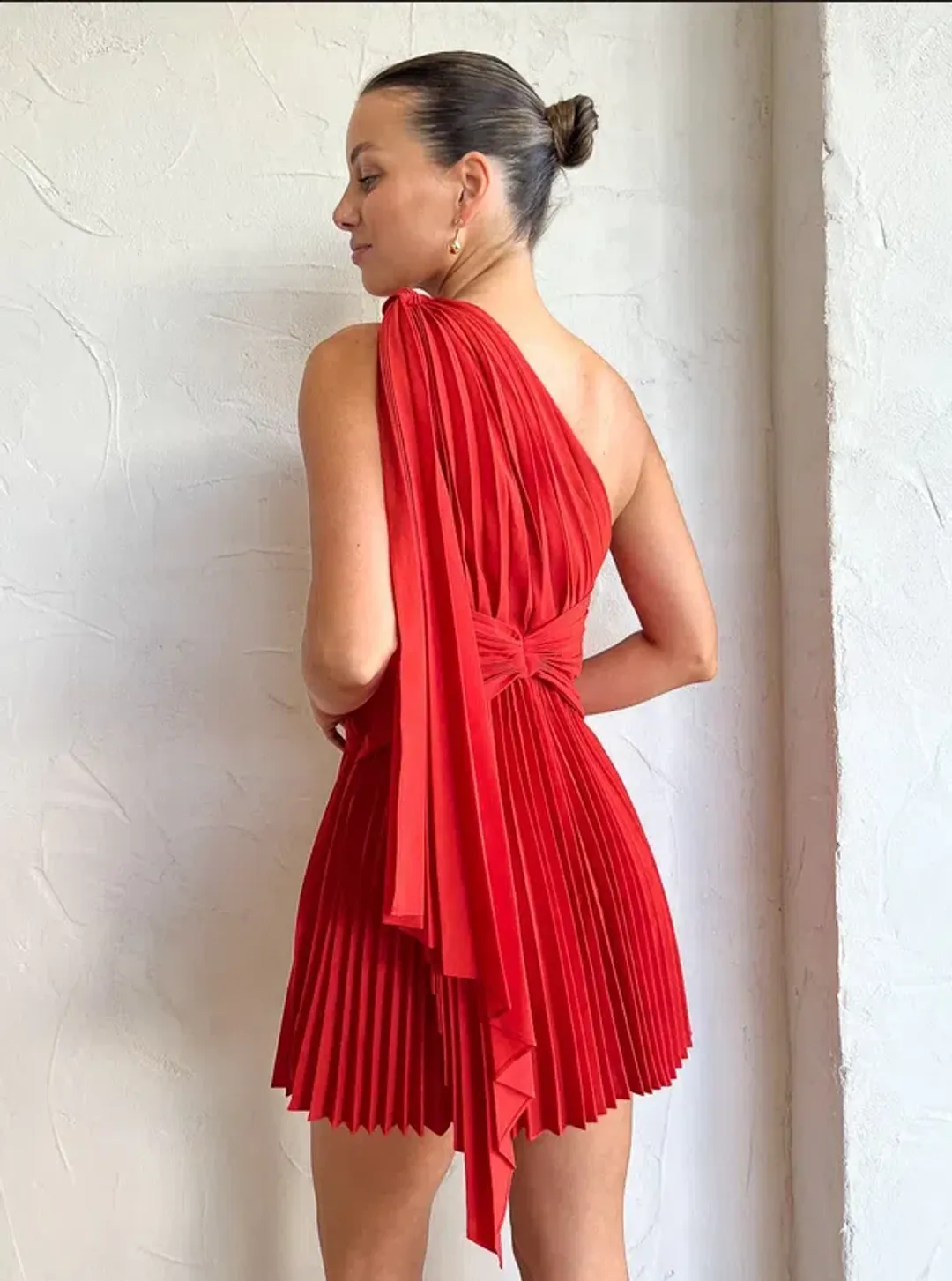 Acler Luton Mini Dress Scarlet Size 6 for rent on The Volte - main image