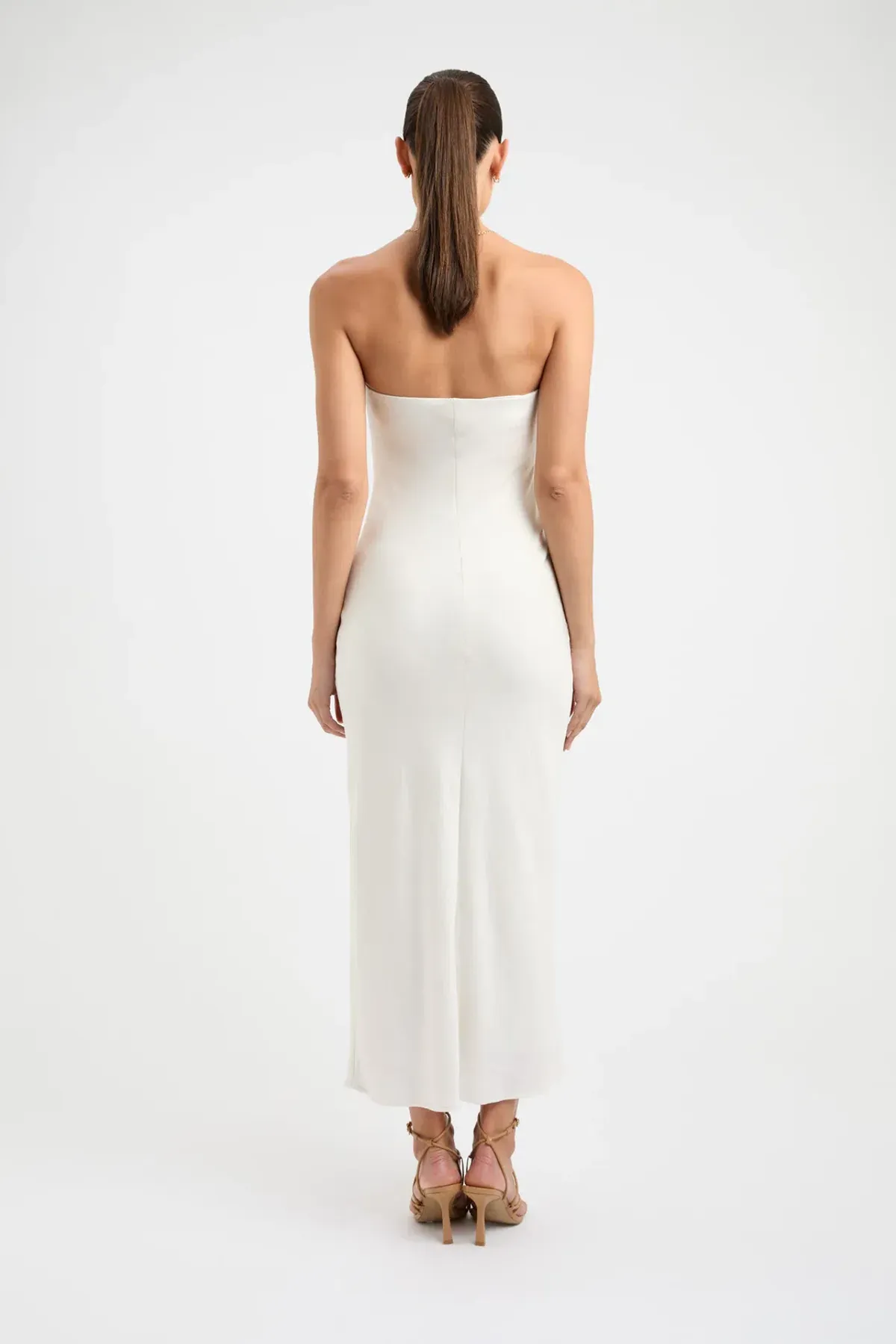 Kookai Milan Ivy Slip Dress Ivory Size 36/AU 8 - Image 3