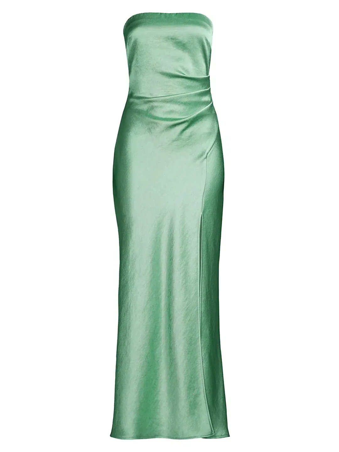Bec & Bridge Symone Strapless Dress Moss Green Size 8 for rent on The Volte - main image