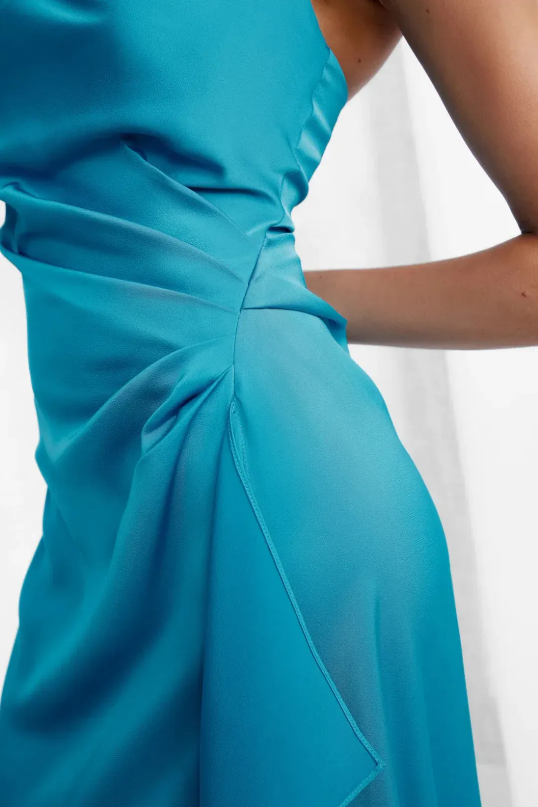 Lexi Alzira Dress Teal Blue Size AU 10  for rent on The Volte - main image