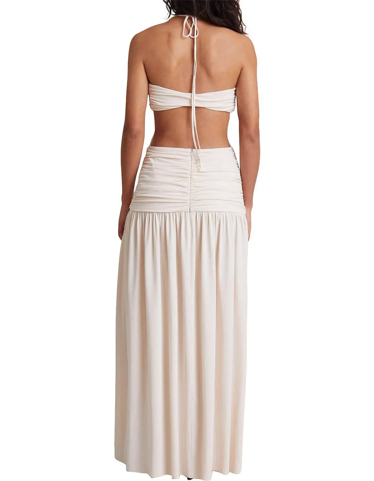 Bec & Bridge Adaline Cut Out Maxi Dress Cream Size AU 8 - Image 2