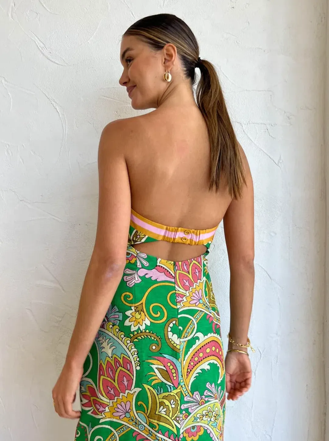 Alemais Marion Bodice Dress Green Size L / AU 12 for rent on The Volte - main image