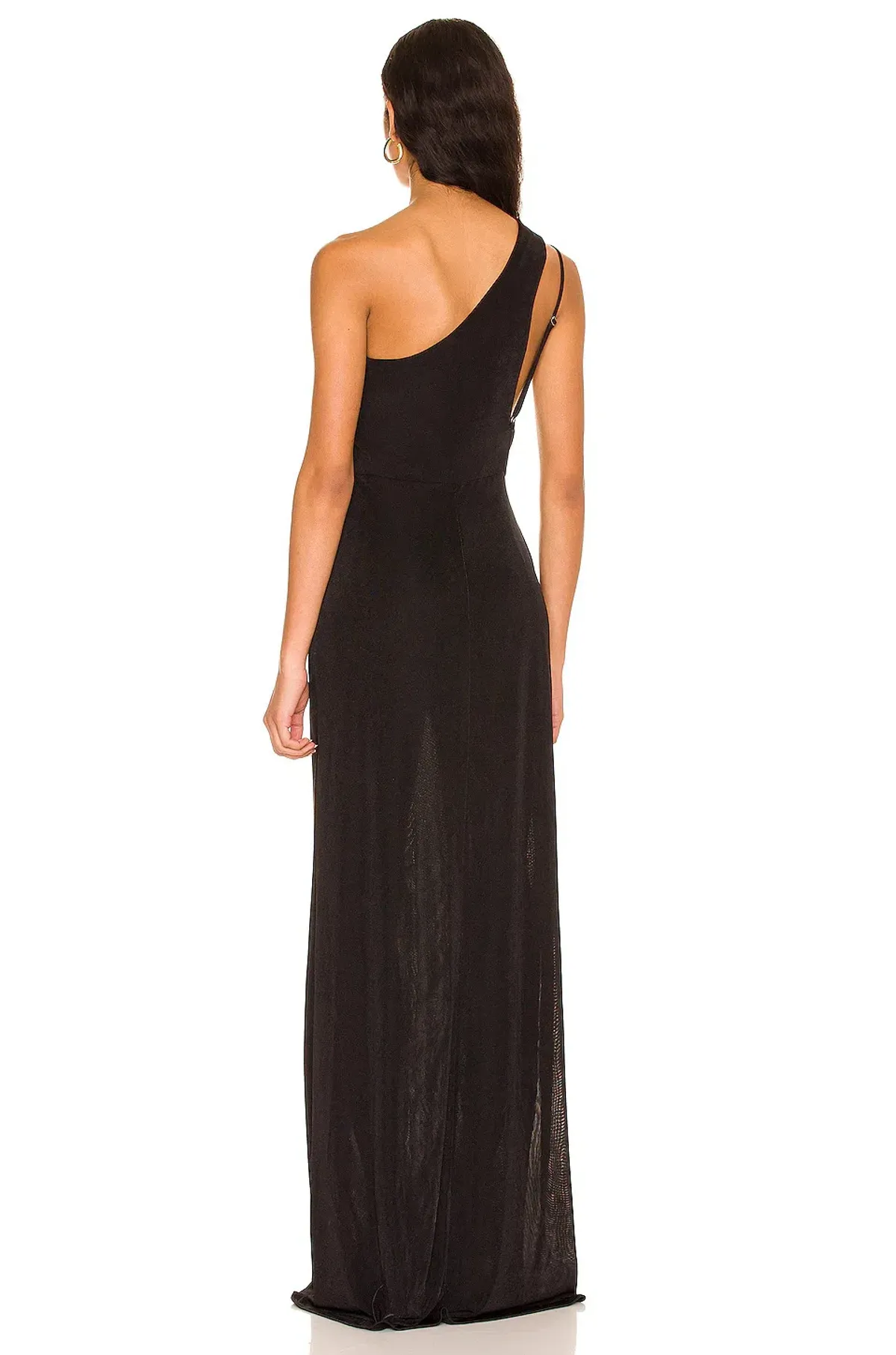 Katie May X Revolve A Cut Above Floor Length One Shoulder Gown Black Size 10 - Image 3