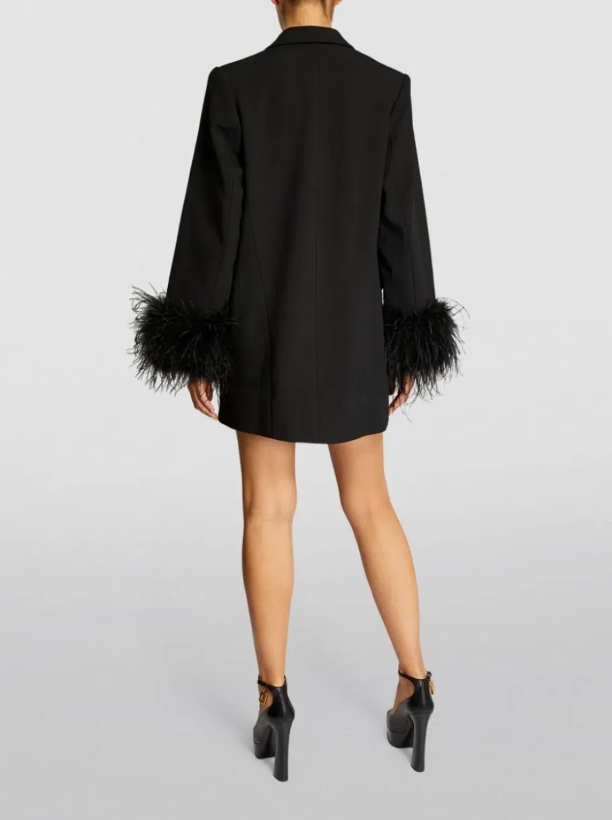 Rachel Gilbert Lincoln Mini Dress Black Size S / Au 8-12 - Image 3