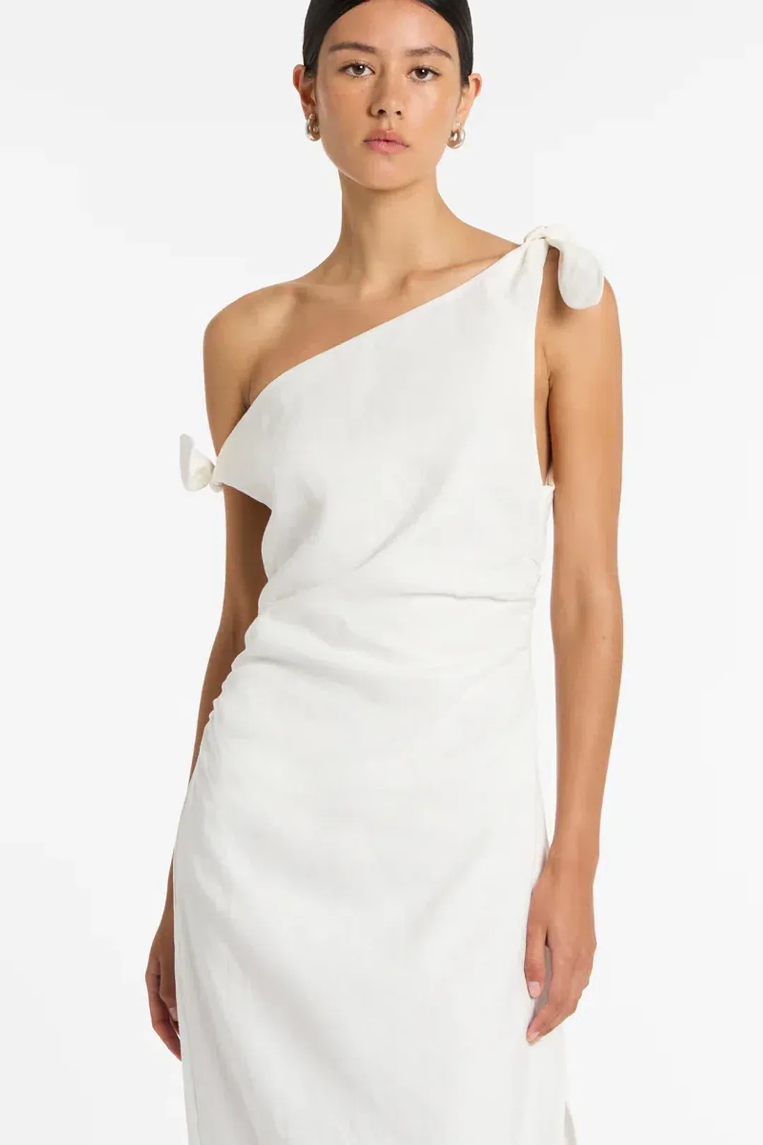 Sir The Label Bettina Off Shoulder Dress White Size AU 8 for rent on The Volte - main image