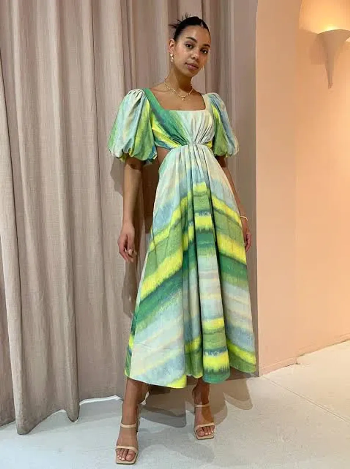 Acler Temple Dress Green Size 10  - Image 3