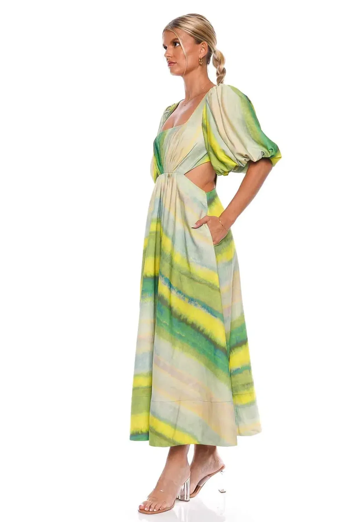 Acler Temple Dress Green Size 10  - Image 2