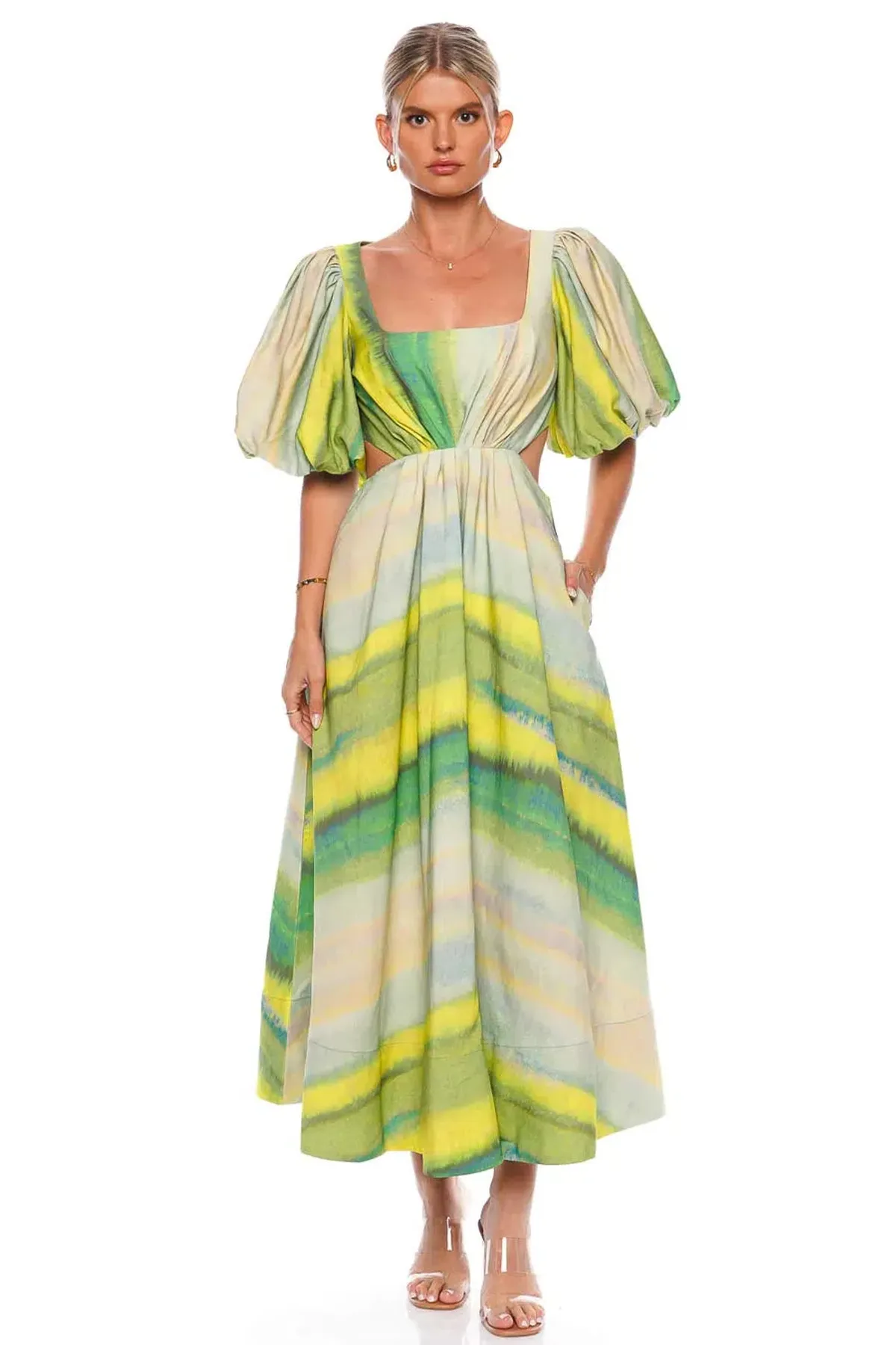Acler Temple Dress Green Size 10  - Image 1
