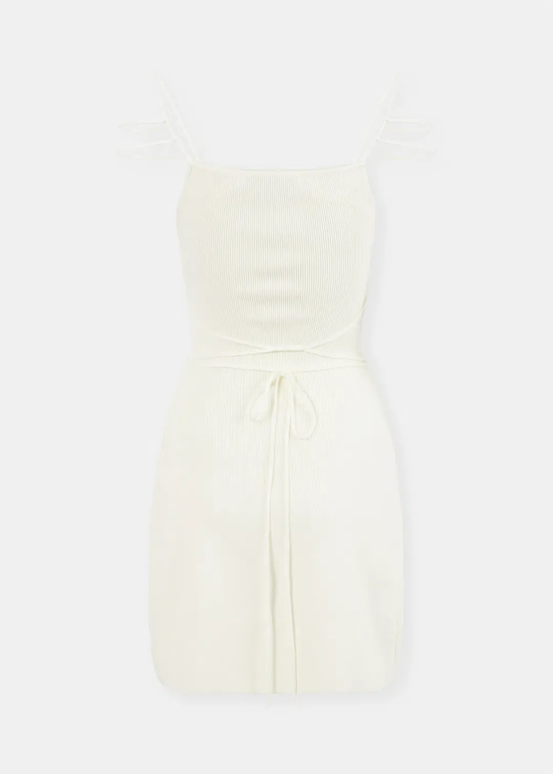 Mach & Mach Ivory Matilde Mini Dress Ivory  for rent on The Volte - main image