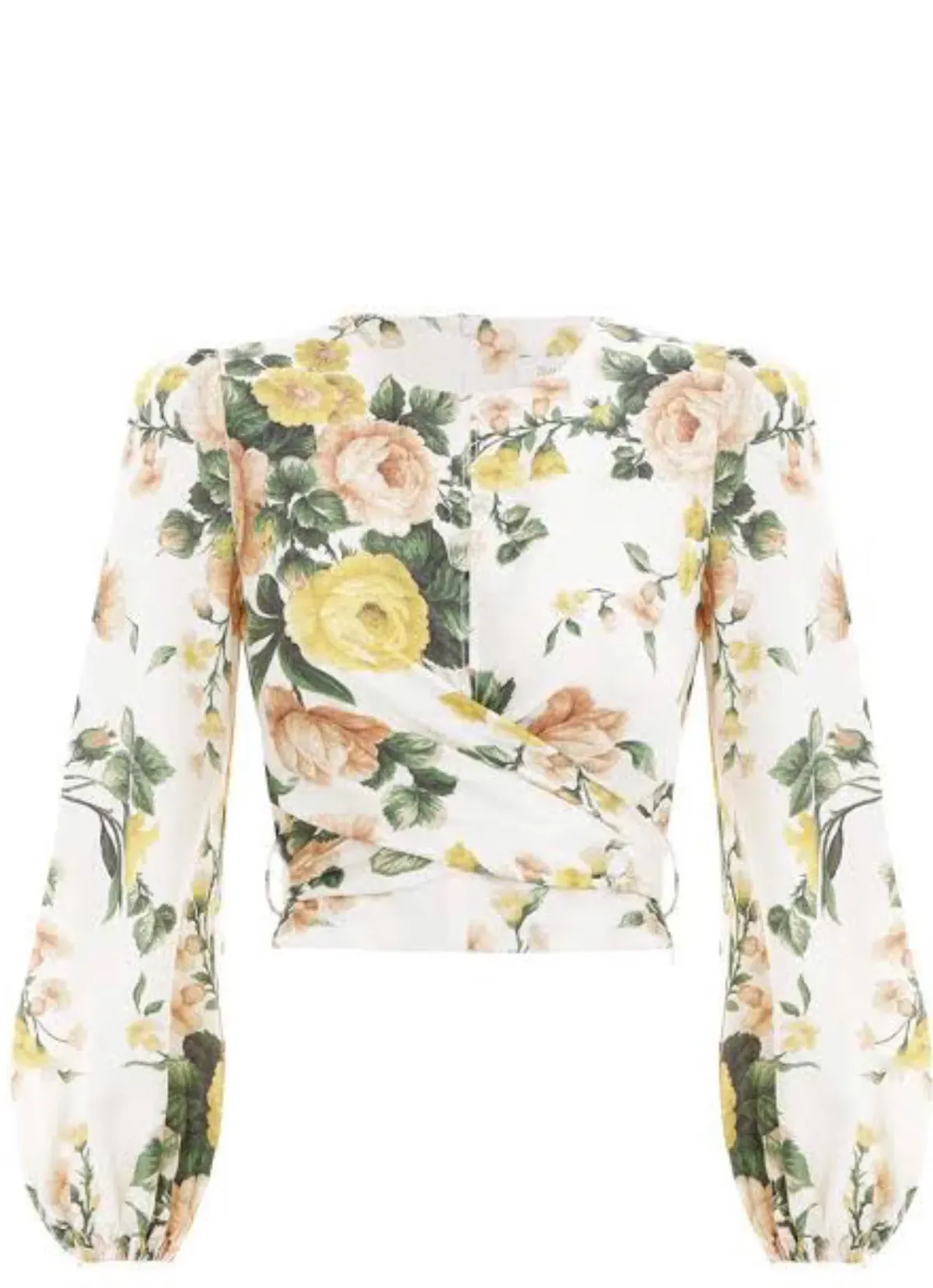 Zimmermann Zippy Wrap Bodice & Crop Flare Set Floral Size 2 / Au 12 - Image 2