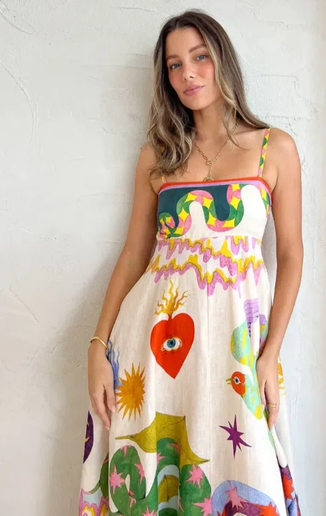 Alemais Seeker Sundress Print Size AU 8 for rent on The Volte - main image