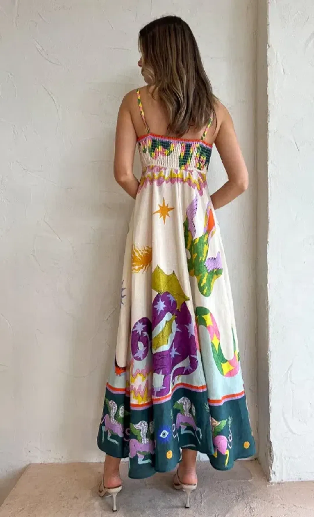 Alemais Seeker Sundress Print Size AU 8 for rent on The Volte - main image