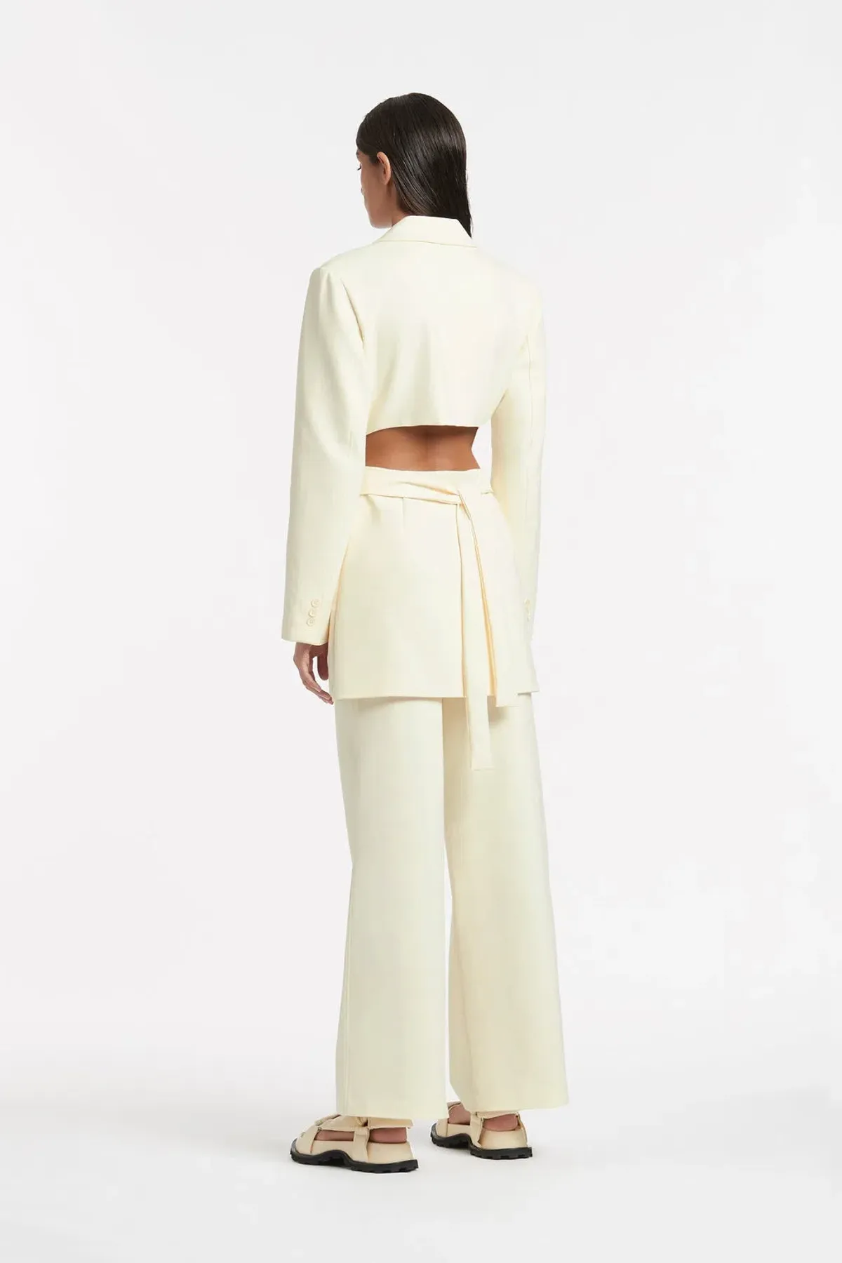 Sir The Label Marco Tailored Mini Dress Lemon Size 2 / Au 10  - Image 4