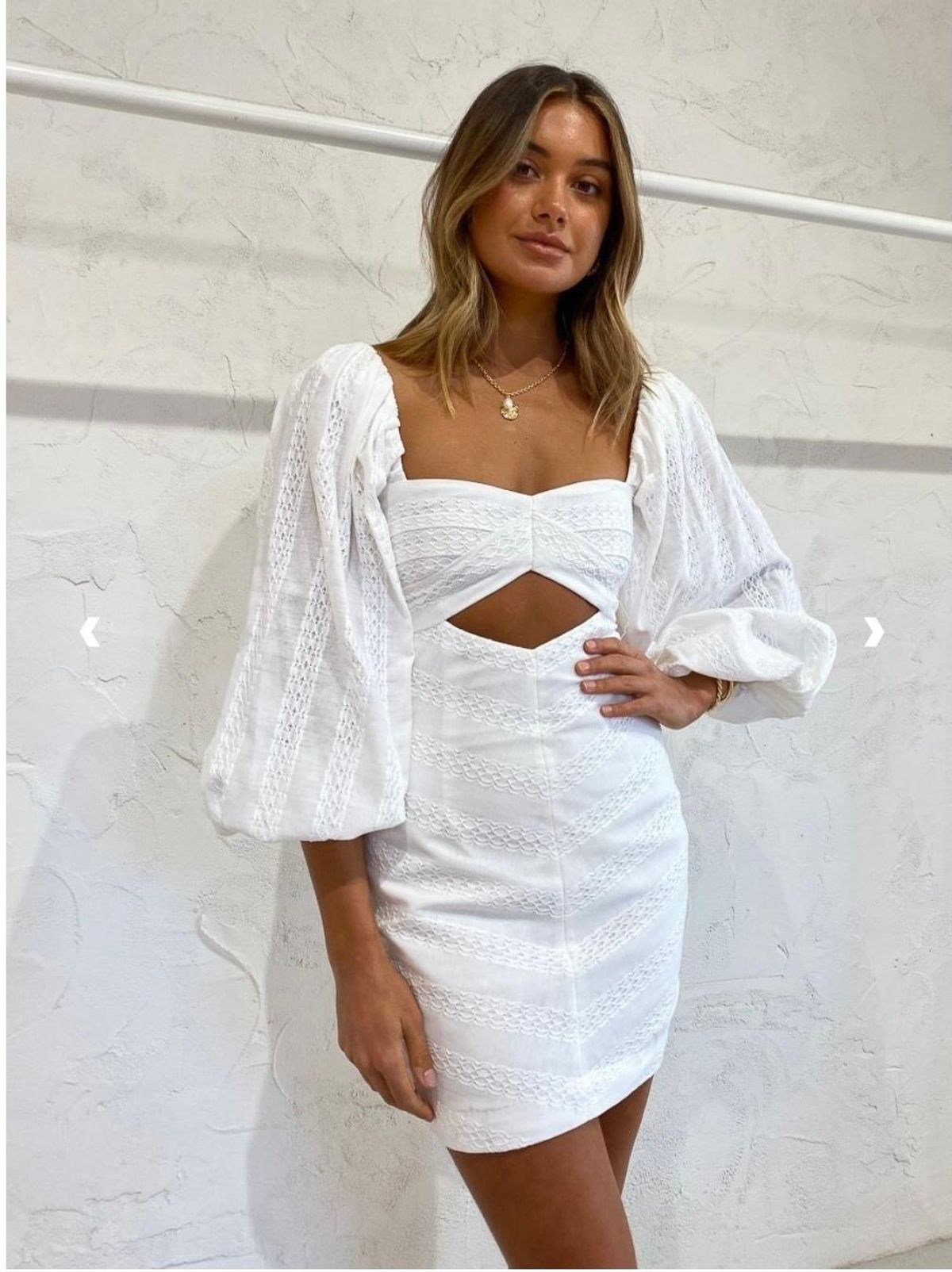 Bec & Bridge Romantique Mini Dress White Size 10 - Image 1