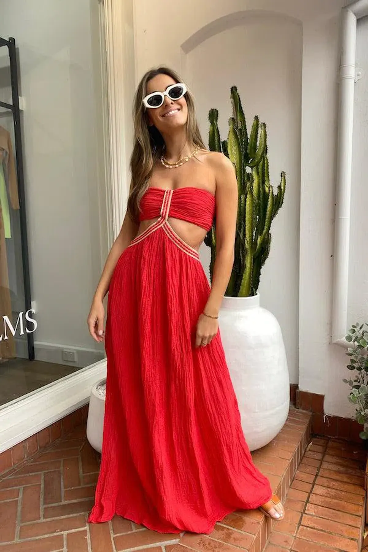 D'Artemide Chloe Dress Red Size 6-12 - Image 1