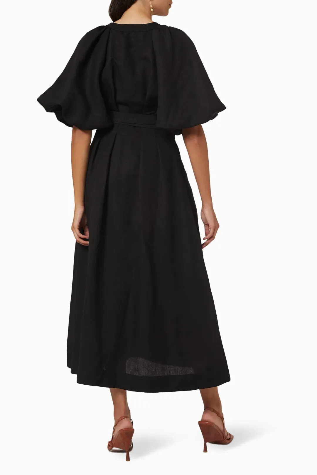 Aje Evermore Midi Dress Dress Black Size 14 for rent on The Volte - main image