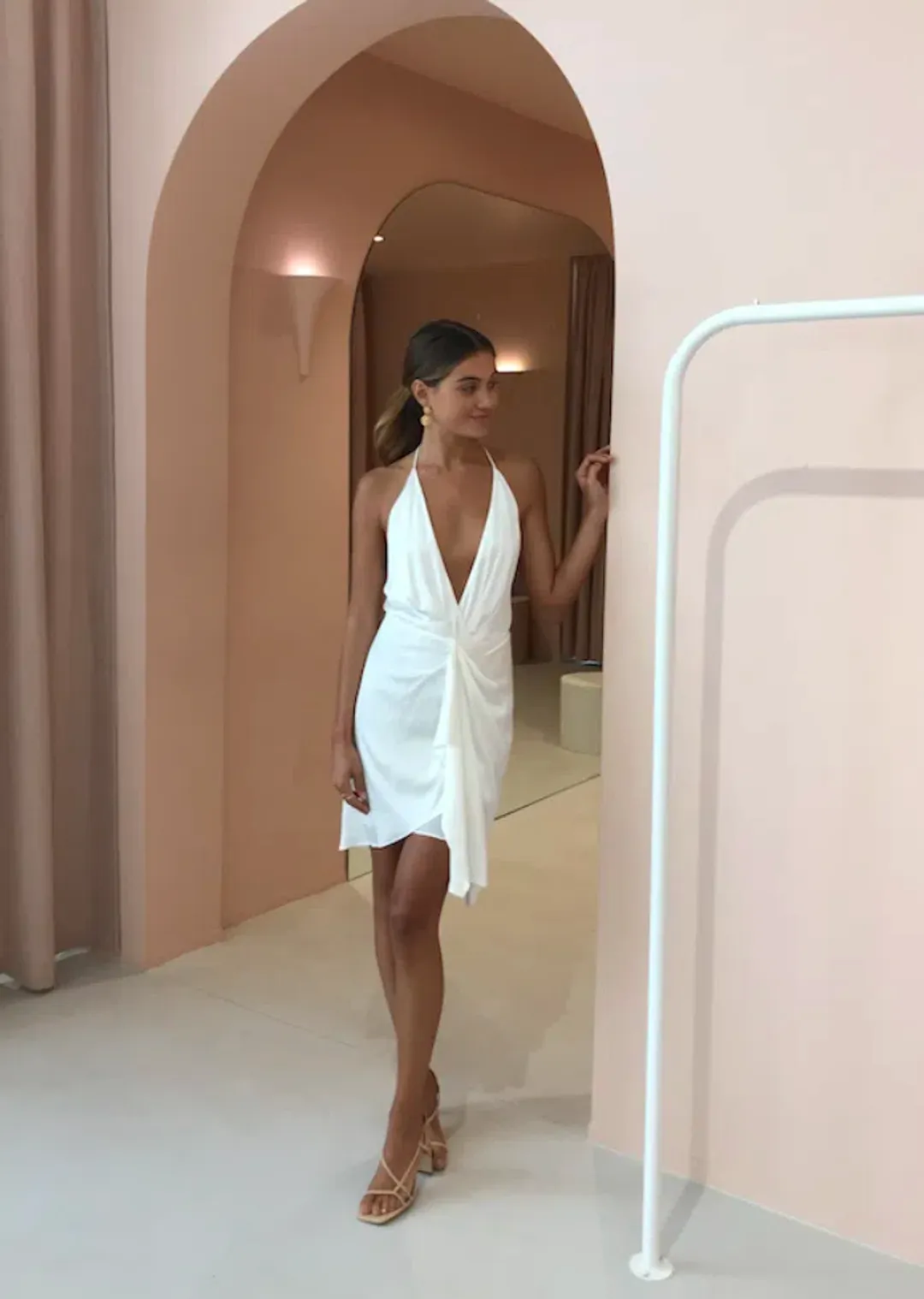 Manning Cartell Daydreamer Mini Dress Cream Size 12 for rent on The Volte - main image