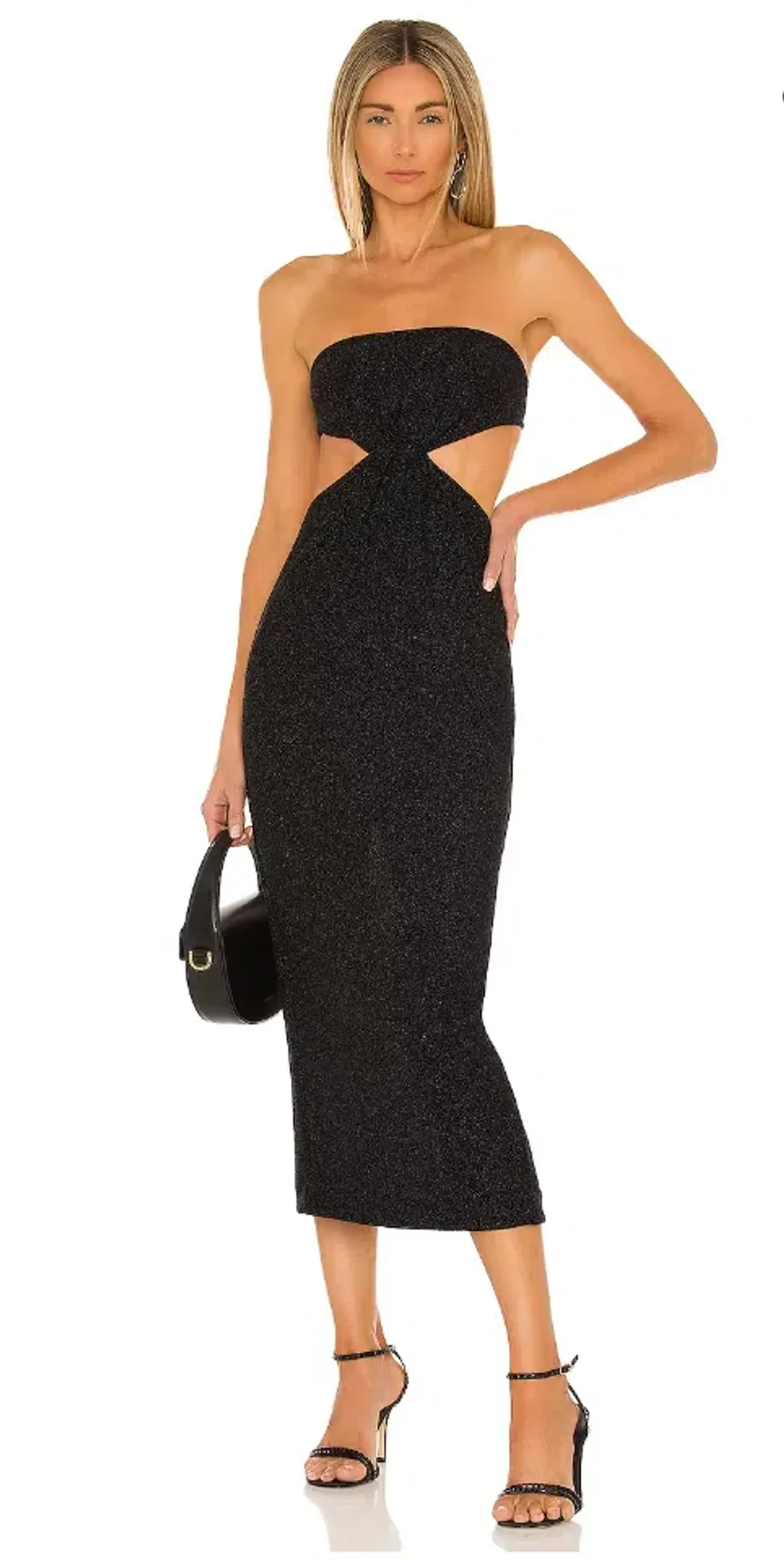 Natalie Rolt Olympia Dress Metallic Black Size 3 / Au 12 for rent on The Volte - main image