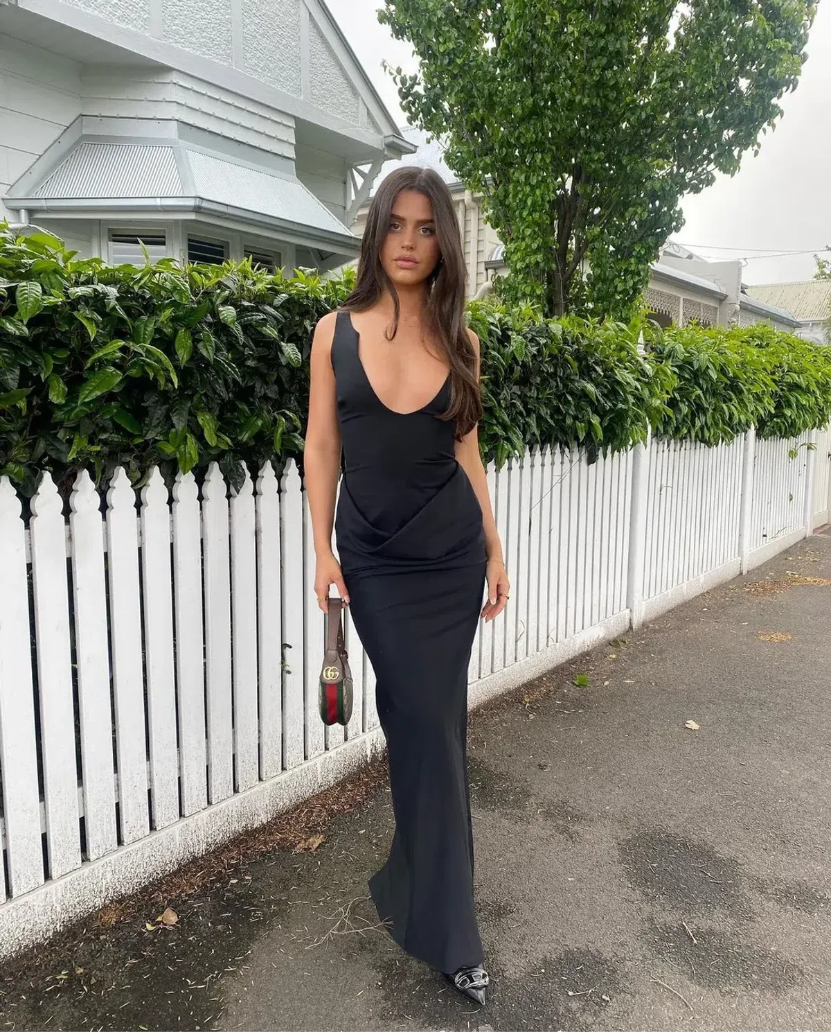 Christopher Esber Arced Column Dress Black Size 6 / XS - Image 4