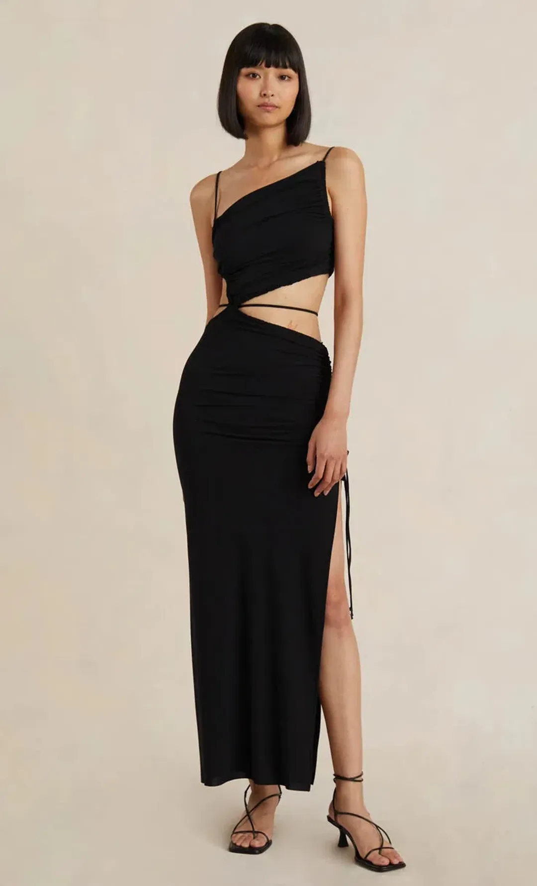 Bec & Bridge Dilkon Maxi Dress Black Size 8  for rent on The Volte - main image