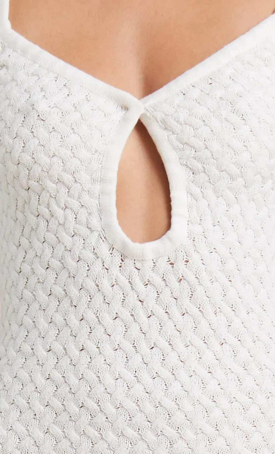 Bec & Bridge Effie Knit Key Maxi Dress Ivory Size 10  for rent on The Volte - main image