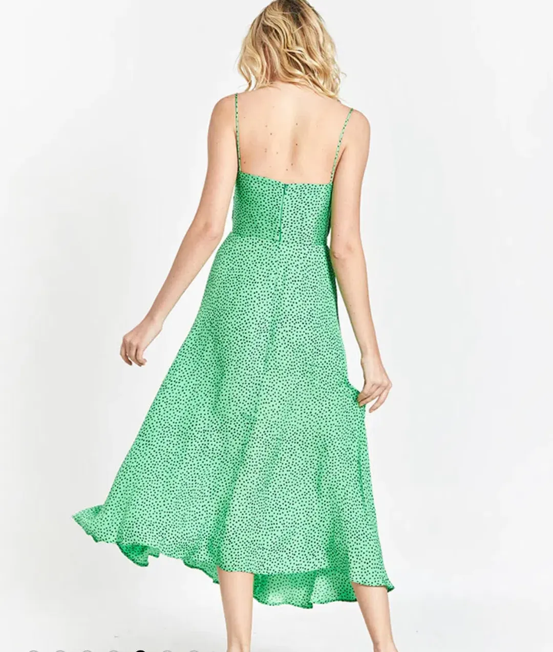 Bec & Bridge Neve Midi Dress Green/Print Size 10 for rent on The Volte - main image