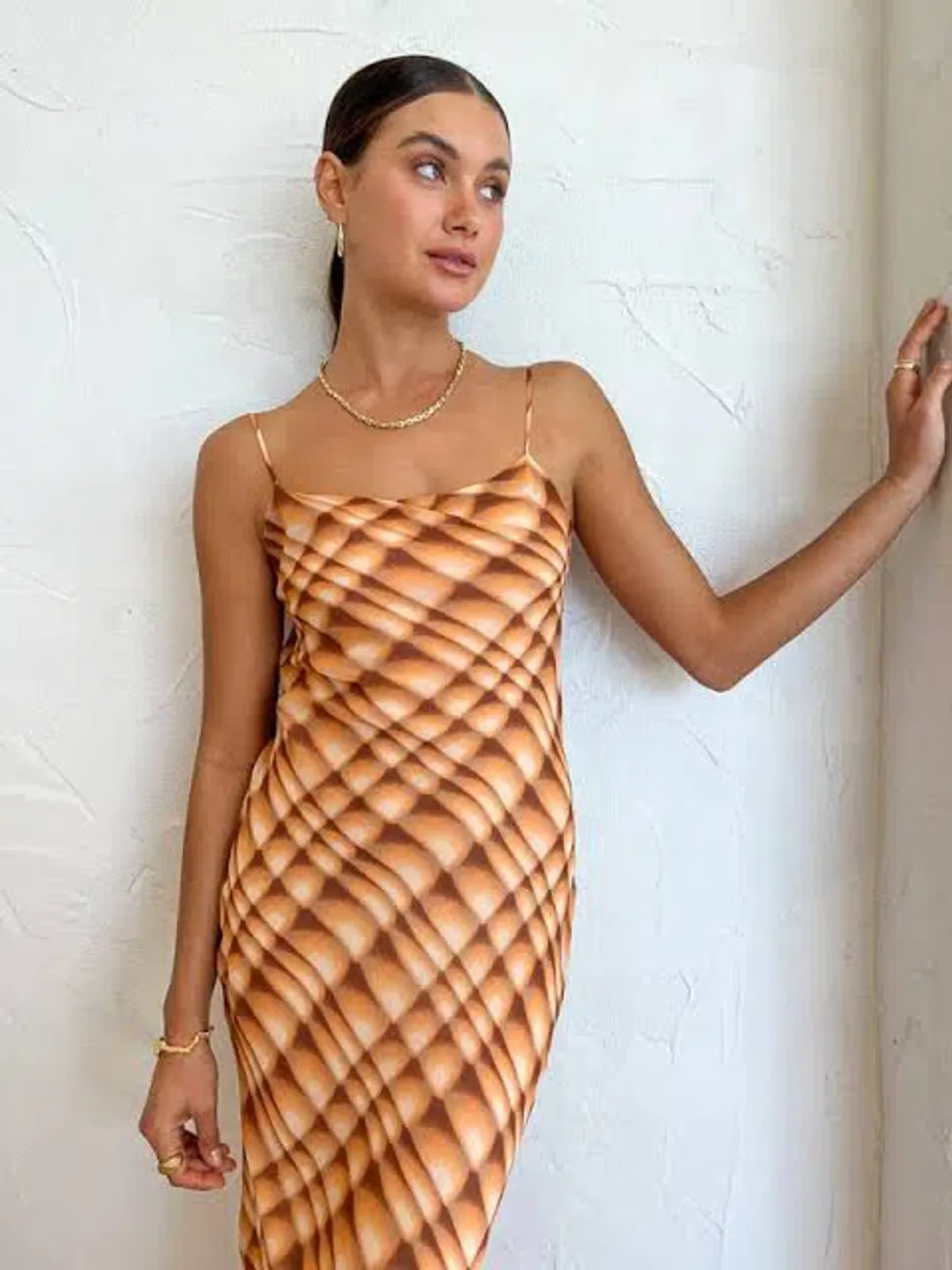 Bec & Bridge Soleil Slip Maxi Dress Orange Size 6  - Image 3