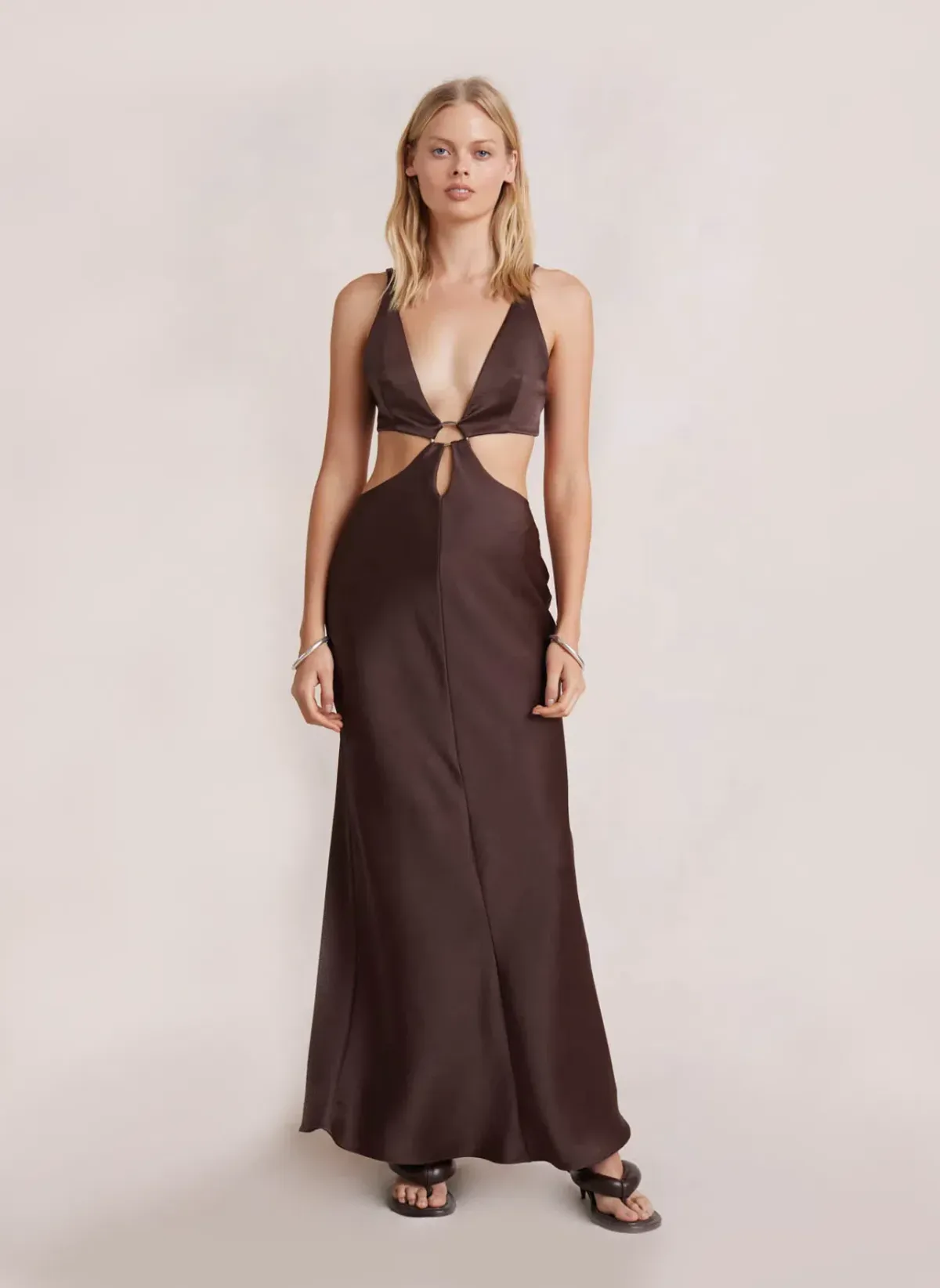 Bec & Bridge Felix Maxi Dress Brown Size 6 - Image 1