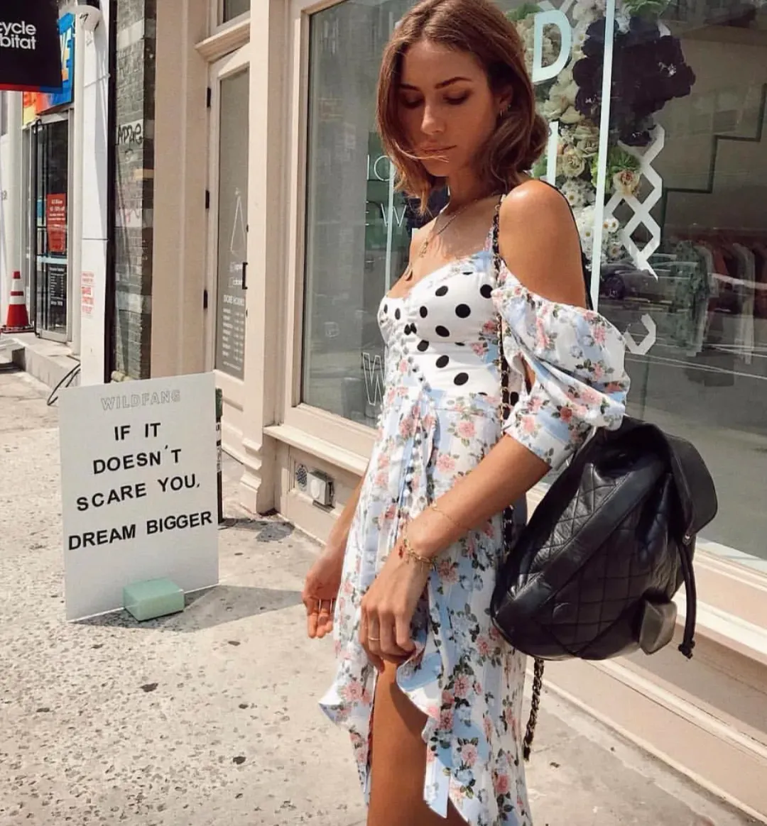 For Love and Lemons Savannah Maxi Dress Multi Print Size 8 for rent on The Volte - main image