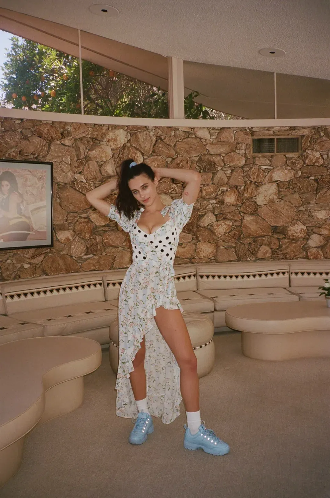 For Love and Lemons Savannah Maxi Dress Multi Print Size 8 for rent on The Volte - main image