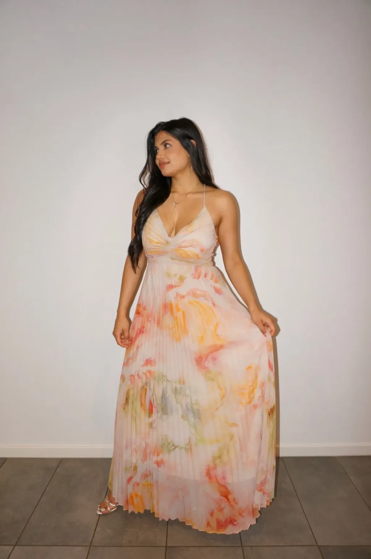 Ministry of Style The Label Sunrise Strap Dress Patterned Size 8 - Image 2