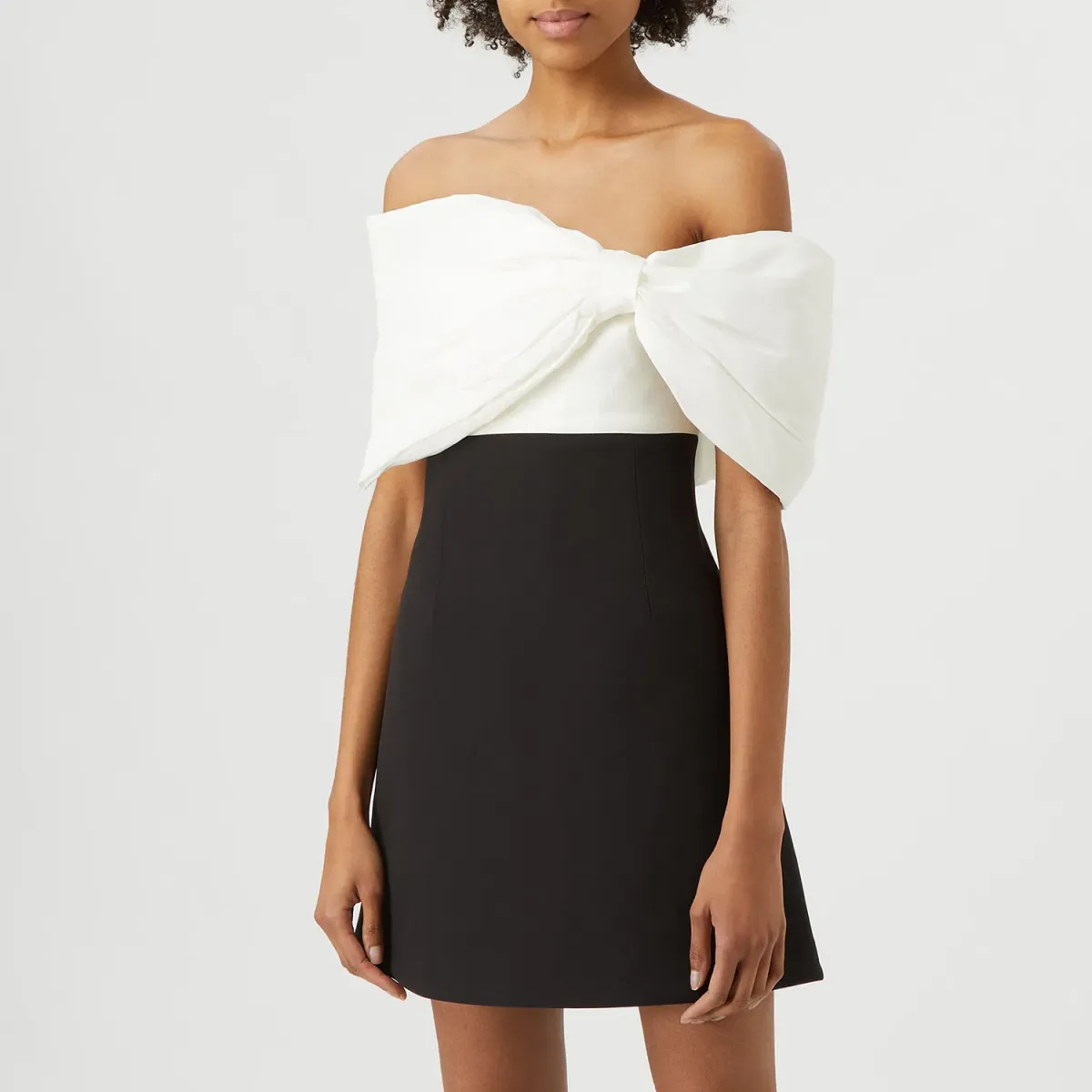 Rachel Gilbert Kace Mini Dress Black/White Size3/AU12  - Image 2