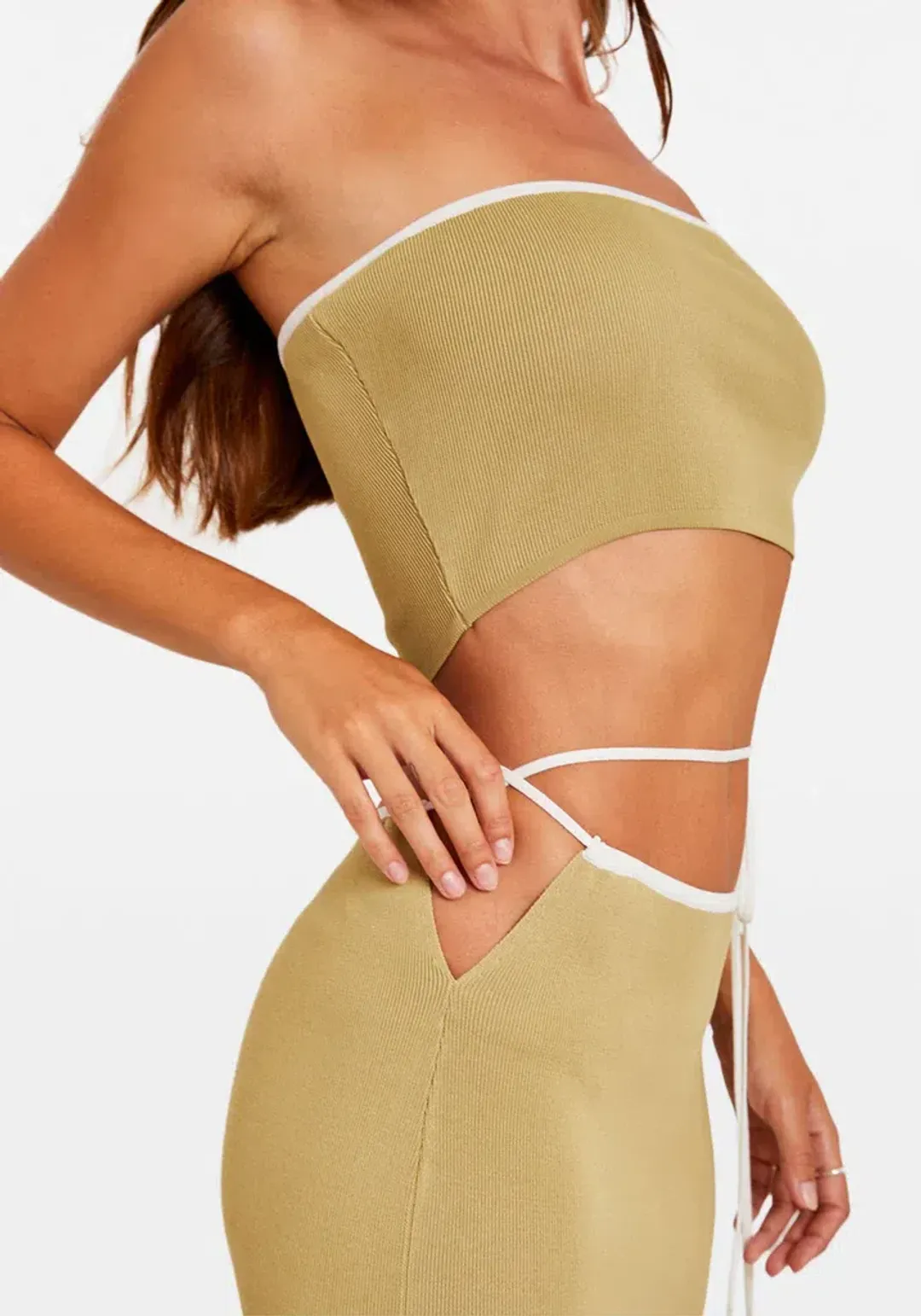 Tuchuzy Chosen Zoe Skirt & Top Green Sixe XS / AU 6 for rent on The Volte - main image