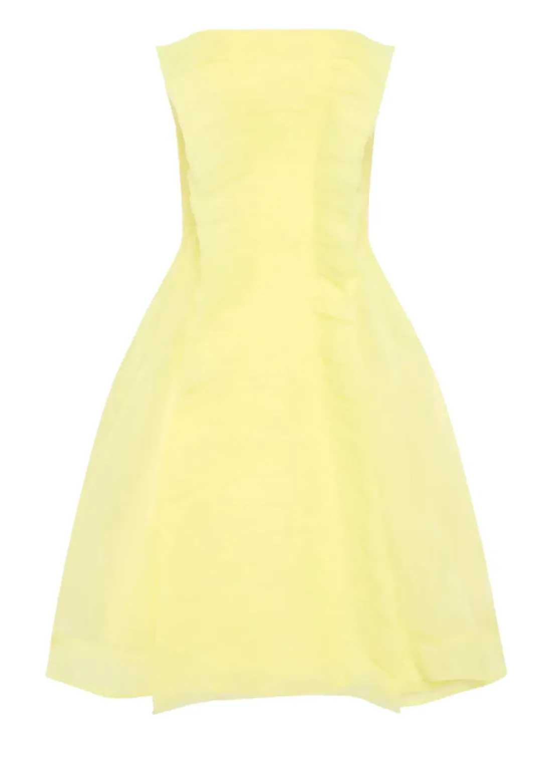 Aje Astrid Strapless Mini Dress Yellow Size 8 / S for rent on The Volte - main image